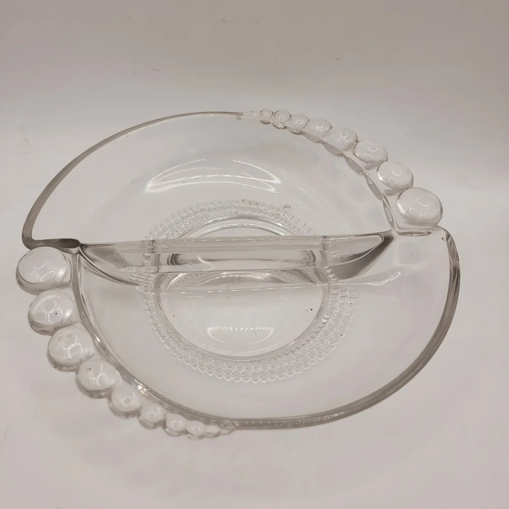Vintage Duncan & Miller Teardrop Divided Dish